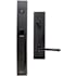 Emtek Lausanne Single Cylinder Keyed Entry Handleset from the Contemporary Collection Flat Black