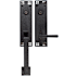 Emtek Arts and Crafts Double Cylinder Keyed Entry Designer Brass Handleset Flat Black