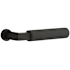 Emtek Straight Knurled Non-Turning Two-Sided Dummy Door Lever Set from the SELECT Brass Collection Flat Black