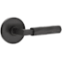 Emtek Tribeca Reversible Non-Turning Two-Sided Dummy Door Lever Set from the SELECT Brass Collection Flat Black