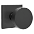Emtek Round Knobset Passage Door Knob Set with Square Rose Flat Black