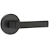 Emtek Dumont Privacy Door Lever Set from the Brass Modern Collection Flat Black