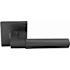 Emtek Hercules Privacy Door Lever Set from the Modern Brass Collection Flat Black