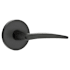 Emtek Poseidon Privacy Lever Set from the Brass Modern Collection Flat Black