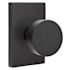 Emtek Round Knobset Privacy Door Knob Set with Modern Rectangular Rose Flat Black