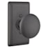 Emtek Jamestown Reversible Non-Turning Two-Sided Dummy Door Knob Set from the Wrought Steel Collection Flat Black