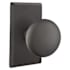 Emtek Winchester Reversible Non-Turning Two-Sided Dummy Door Knob Set from the Sandcast Bronze Collection Flat Black