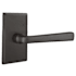 Emtek Cimarron Sandcast Bronze Passage Leverset Flat Black