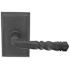 Emtek San Carlos Wrought Steel Privacy Leverset Flat Black