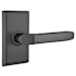 Emtek Milano Reversible Non-Turning Two-Sided Dummy Door Lever Set from the American Classic Collection Flat Black