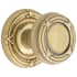 Emtek Ribbon And Reed Reversible Non-Turning Two-Sided Dummy Door Knob Set from the Designer Brass Collection French Antique