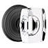 Emtek Windsor Reversible Non-Turning Two-Sided Dummy Door Knob Set from the Crystal Collection Flat Black