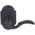 Emtek Cortina Brass Modern Passage Leverset Flat Black