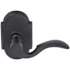 Emtek Cortina Brass Modern Privacy Leverset Flat Black