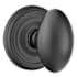 Emtek Egg Brass Modern Privacy Knobset Flat Black