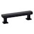 Emtek Art Deco 4 Inch Center to Center Bar Cabinet Pull Flat Black