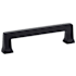 Emtek Alexander 3-1/2 Inch Center to Center Handle Cabinet Pull from the Art Deco Collection Flat Black