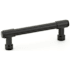 Emtek Jasper 3-1/2 Inch Center to Center Bar Cabinet Pull from the Industrial Modern Collection Flat Black