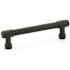 Emtek Jasper 4 Inch Center to Center Bar Cabinet Pull from the Industrial Modern Collection Flat Black