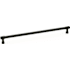 Emtek Jasper 12 Inch Center to Center Bar Cabinet Pull from the Industrial Modern Collection Flat Black
