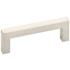 Emtek Warwick 10 Inch Center to Center Handle Cabinet Pull from the Modern Rectangular Collection Satin Nickel