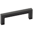 Emtek Warwick 10 Inch Center to Center Handle Cabinet Pull from the Modern Rectangular Collection Flat Black