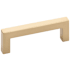 Emtek Warwick 12 Inch Center to Center Handle Cabinet Pull from the Modern Rectangular Collection Satin Brass