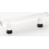 Emtek Modern Bar 4 Inch Center to Center Cabinet Bar Pull from the Glass Collection Flat Black