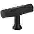 Emtek Tribeca 2 Inch Bar Cabinet Knob from the Art Deco Collection Flat Black