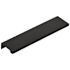 Emtek Modern Edge 6 Inch Center to Center Finger Cabinet Pull from the Contemporary Collection Flat Black