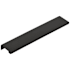 Emtek Modern Edge 8 Inch Center to Center Finger Cabinet Pull from the Contemporary Collection Flat Black
