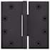 Emtek 4.5" x 4.5" Solid Brass Heavy Duty Square Corner Plain Bearing Door Hinge - Pair Flat Black