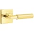 Emtek-C510FA-T-Bar Stem with Square Rose in Unlacquered Brass