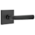 Emtek Sion Passage Door Leverset from the Modern Brass Collection with the Concealed Screws Flat Black