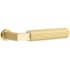 Emtek Straight Knurled Passage Door Lever Set with Concealed Screws from the SELECT Brass Collection Satin Brass