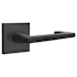 Emtek Argos Privacy Brass Leverset with Concealed Screws Flat Black