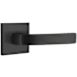 Emtek Breslin Privacy Door Lever Set from Brass Modern Collection with Concealed Screws Flat Black