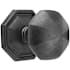 Emtek Octagon Knob Tuscany Bronze Privacy Door Knobset with the Concealed Screws Flat Black