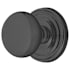 Emtek Providence Classic Brass Privacy Door Knobset with the Concealed Screws Flat Black