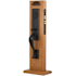 Emtek Sandcast Rectangular Style Single Cylinder UL Mortise Handleset from the Sandcast Bronze Collection Flat Black