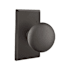 Emtek Winchester Reversible Non-Turning Two-Sided Dummy Door Knob Set from the Sandcast Bronze Collection Flat Black Bronze