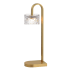 ET2 Elysian 22" Tall LED Arc Table Lamp Natural Aged Brass