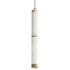 ET2 Aragon 2" Wide Mini Pendant White Alabaster / Gold