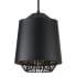 ET2 Phoenix 9" Wide LED Cage Mini Pendant Black / Gold