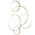 ET2 Union 5 Light 40" Wide LED Abstract Chandelier Multi-Plated