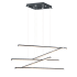 ET2 Hover 5 Light 48" Wide LED Linear Chandelier Black