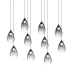 ET2 Dewdrop Linear Pendant Black