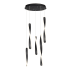 ET2 Pirouette 5 Light 16" Wide LED Suspension Multi Light Pendant Black