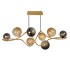 ET2 Planetary 8 Light 44" Wide LED Linear Pendant Gold