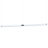 ET2 Vanish 2 Light 72" Wide LED Suspension Linear Pendant Brushed Aluminum